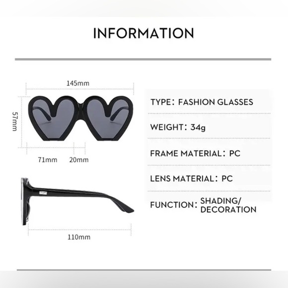 Fun summer yellow glasses - Picture 4 of 4